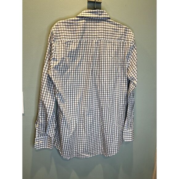 Peter Millar Shirt Mens Medium Checkered Button Down Long Sleeve Cotton Crown - Picture 4 of 6